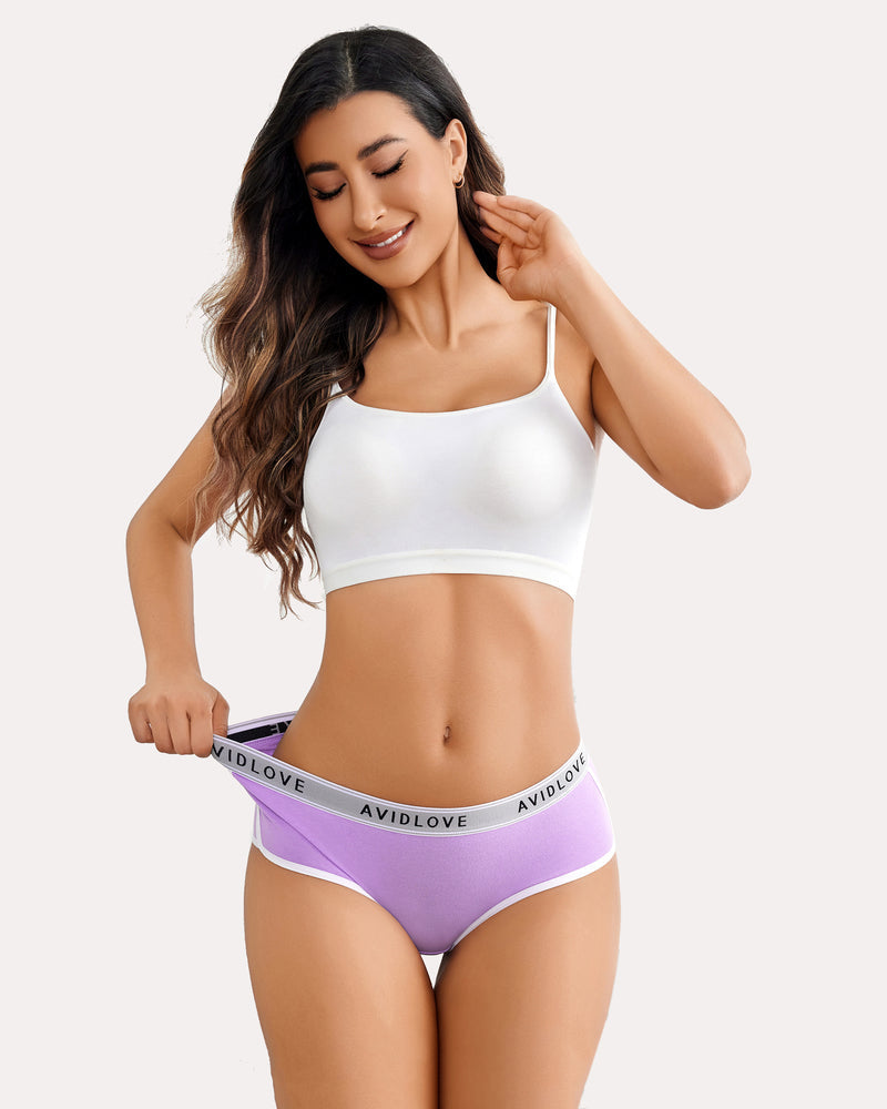4Pcs Baumwolle Unterwäsche Stretch Hipster Höschen