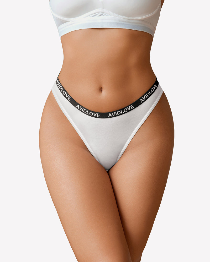 Baumwoll-Stretch-Schlüpfer Low Rise Tanga