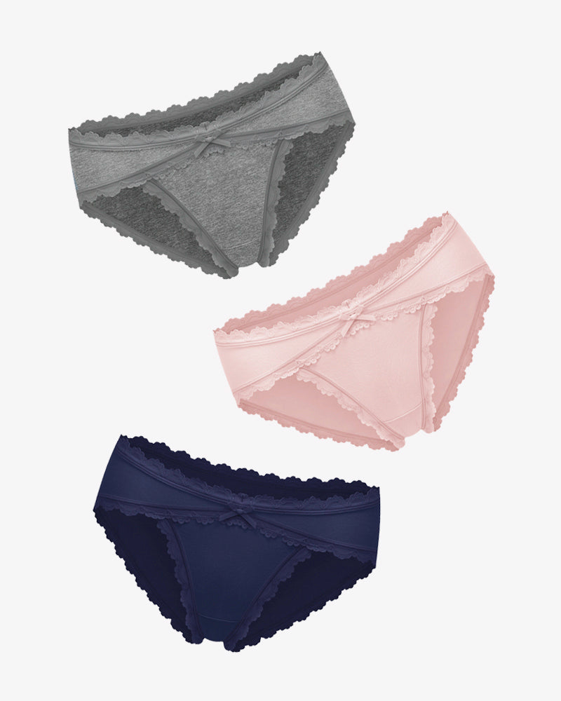 Baumwollhöschen Spitze Stretch Hipster