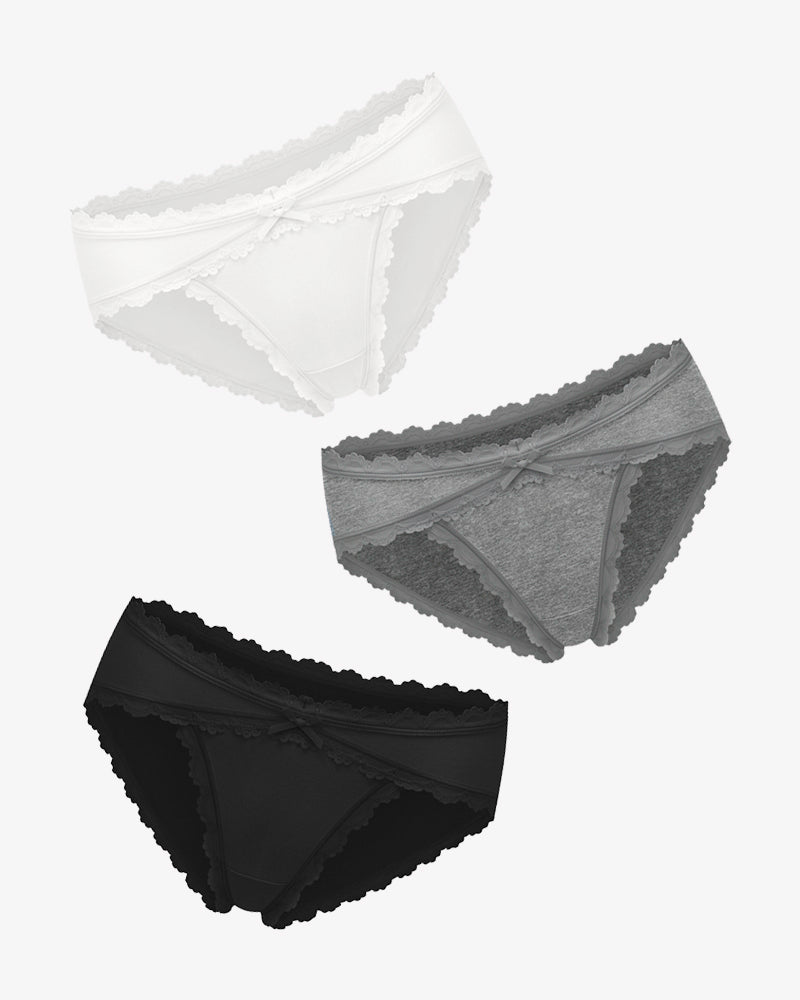 Baumwollhöschen Spitze Stretch Hipster
