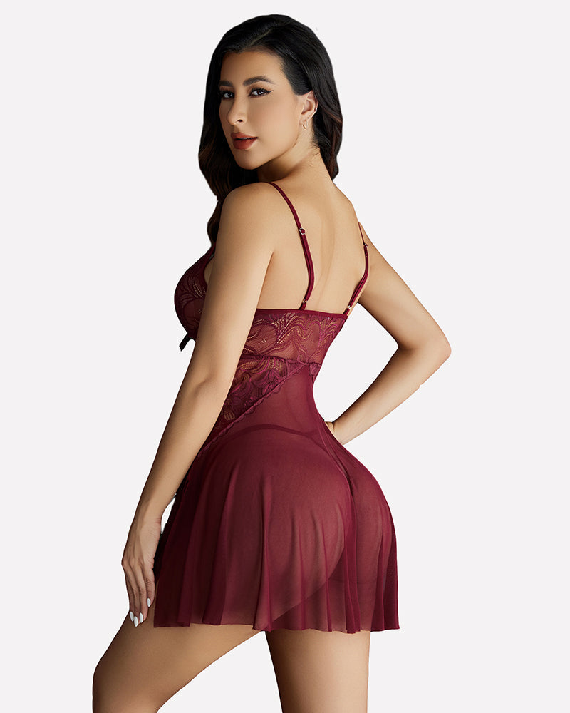 Plus Size Spitze Dessous Babydolls