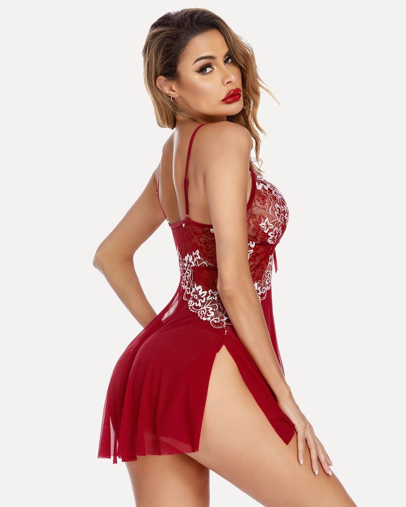 Spitze Babydoll Exotisches Braut Nachthemd