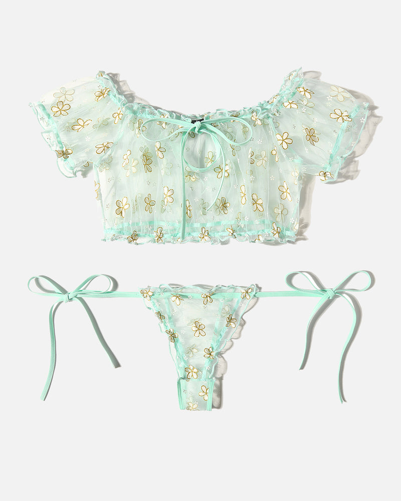 Mesh Butterfly BH und Panty Set