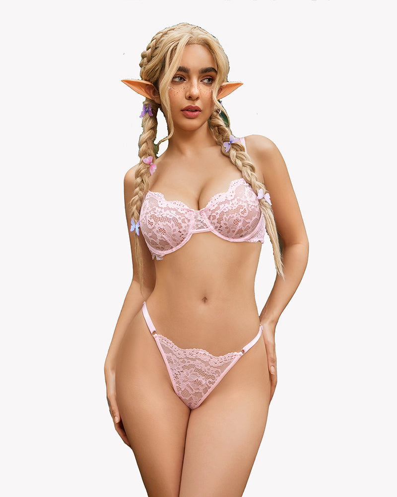 Fairy Floral Lace BH und Panty Sets