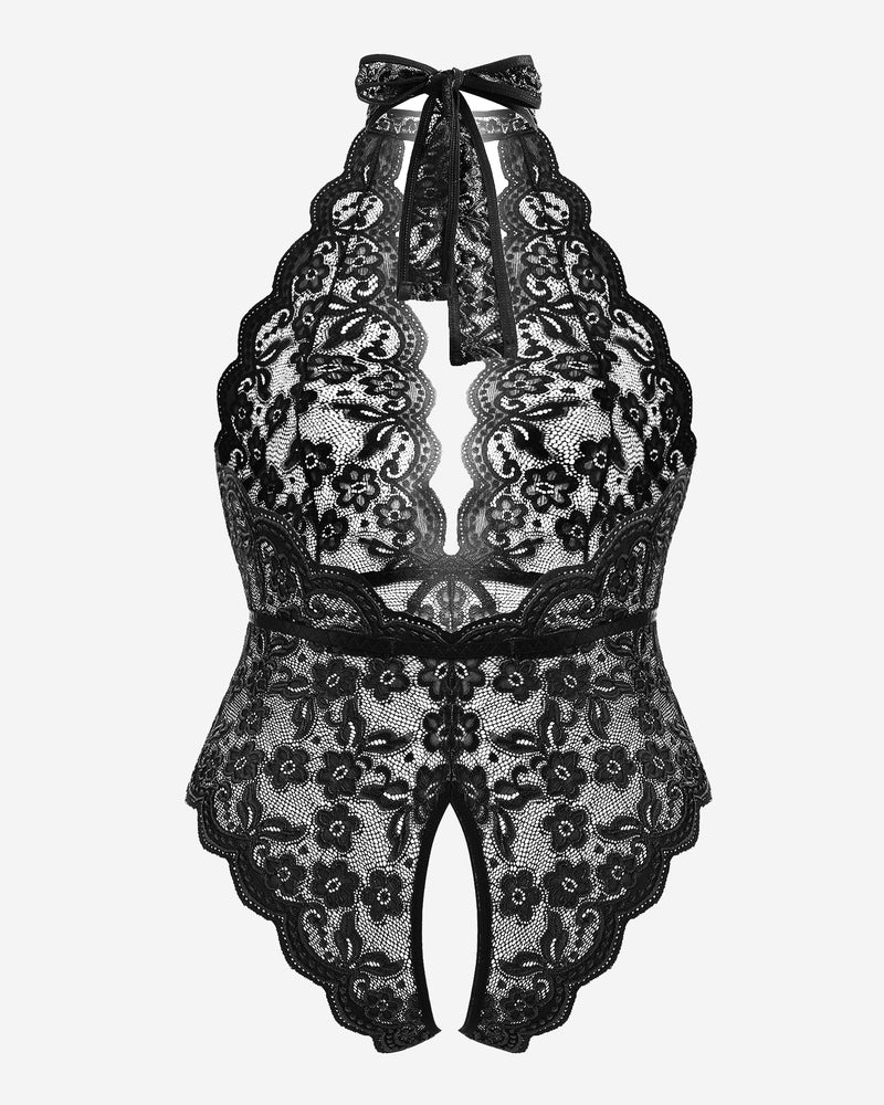 Wunderschöner Bodysuit mit Spitzendruck in Übergröße