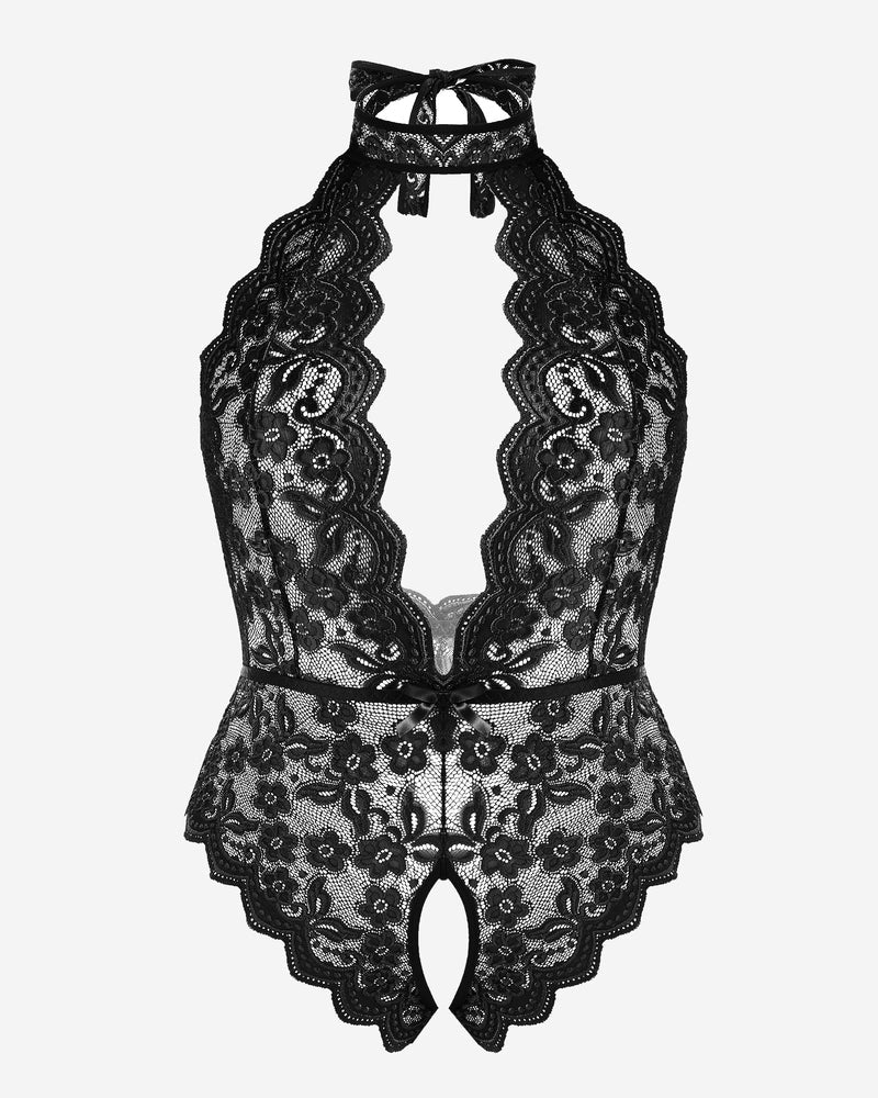 Wunderschöner Bodysuit mit Spitzendruck in Übergröße