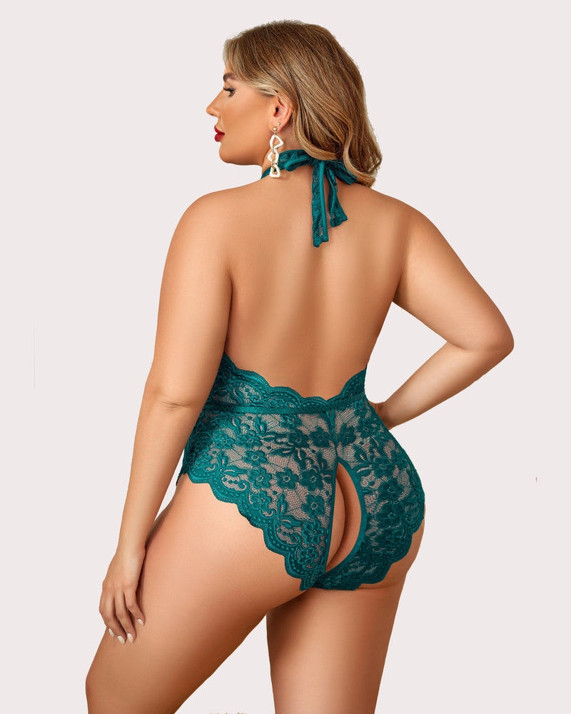 Wunderschöner Bodysuit mit Spitzendruck in Übergröße