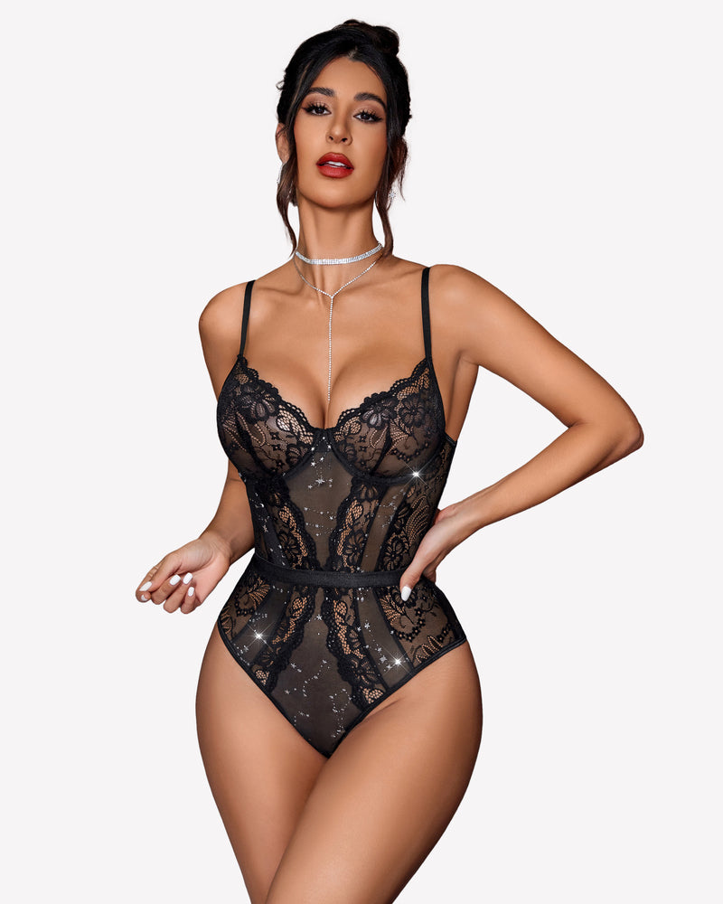 Snap Crotch One Piece Bügel-Bodysuits
