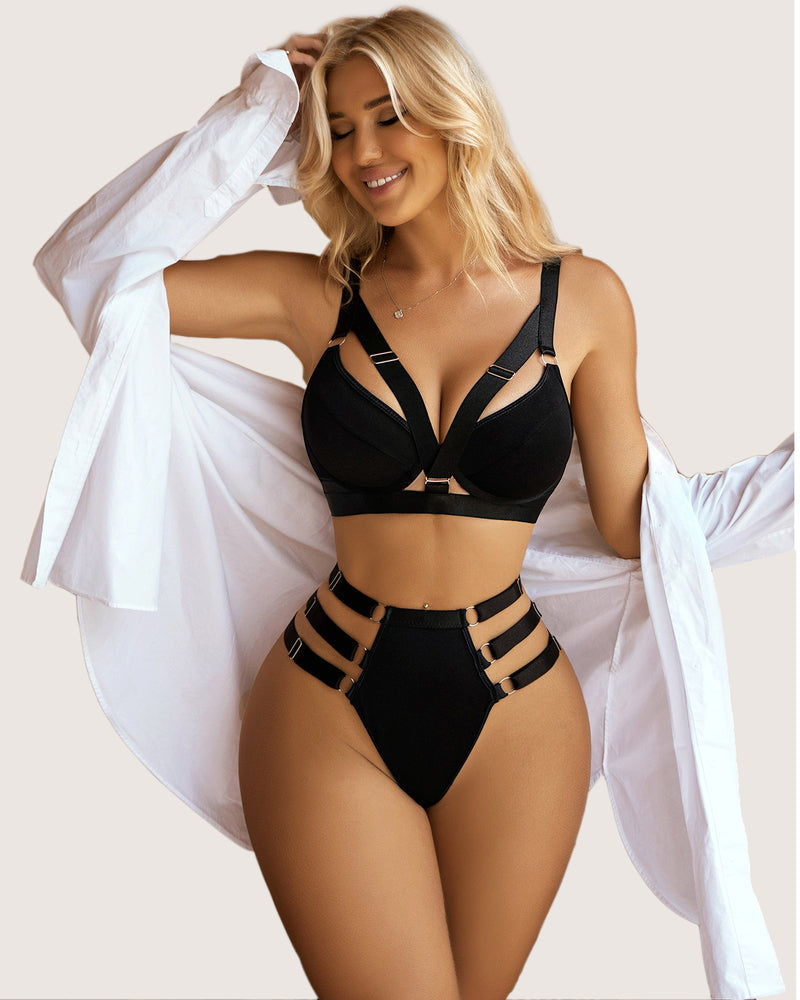 Push Up BH und Panty Set Zweiteilige Dessous
