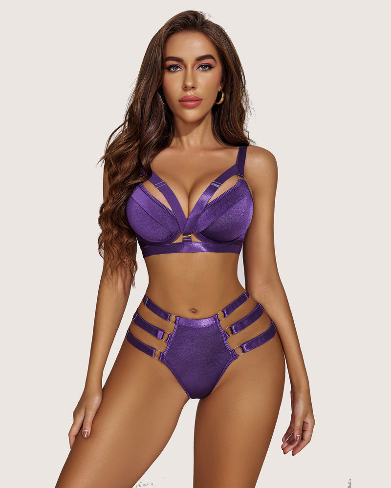 Push Up BH und Panty Set Zweiteilige Dessous