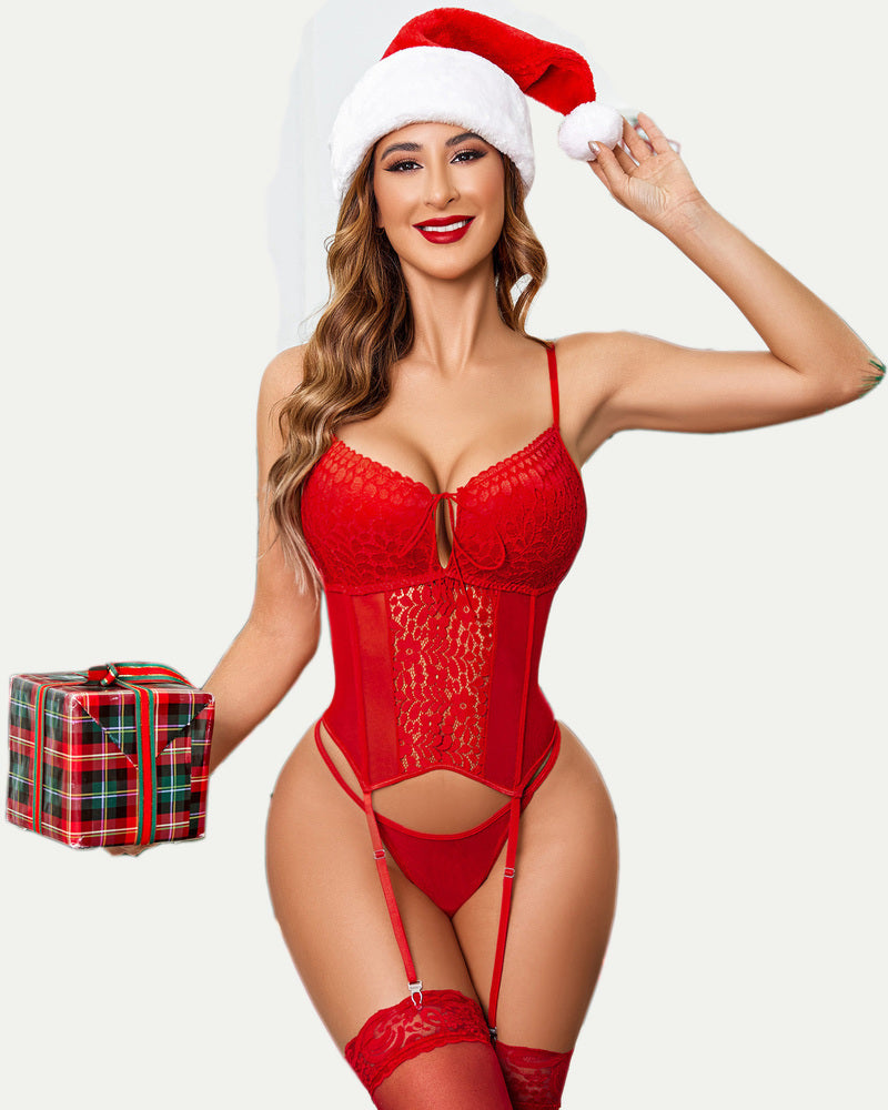 Hochzeit Strumpfband Dessous Set Boudoir Outfits