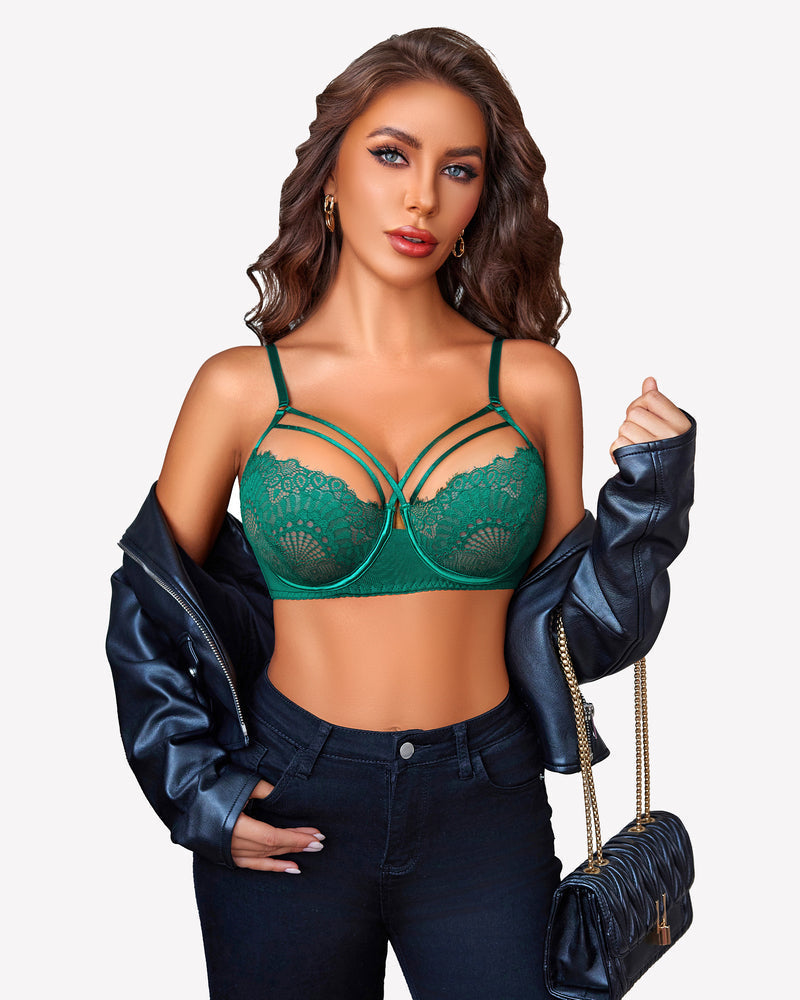 2 Stück Spitze BH und Panty Sets