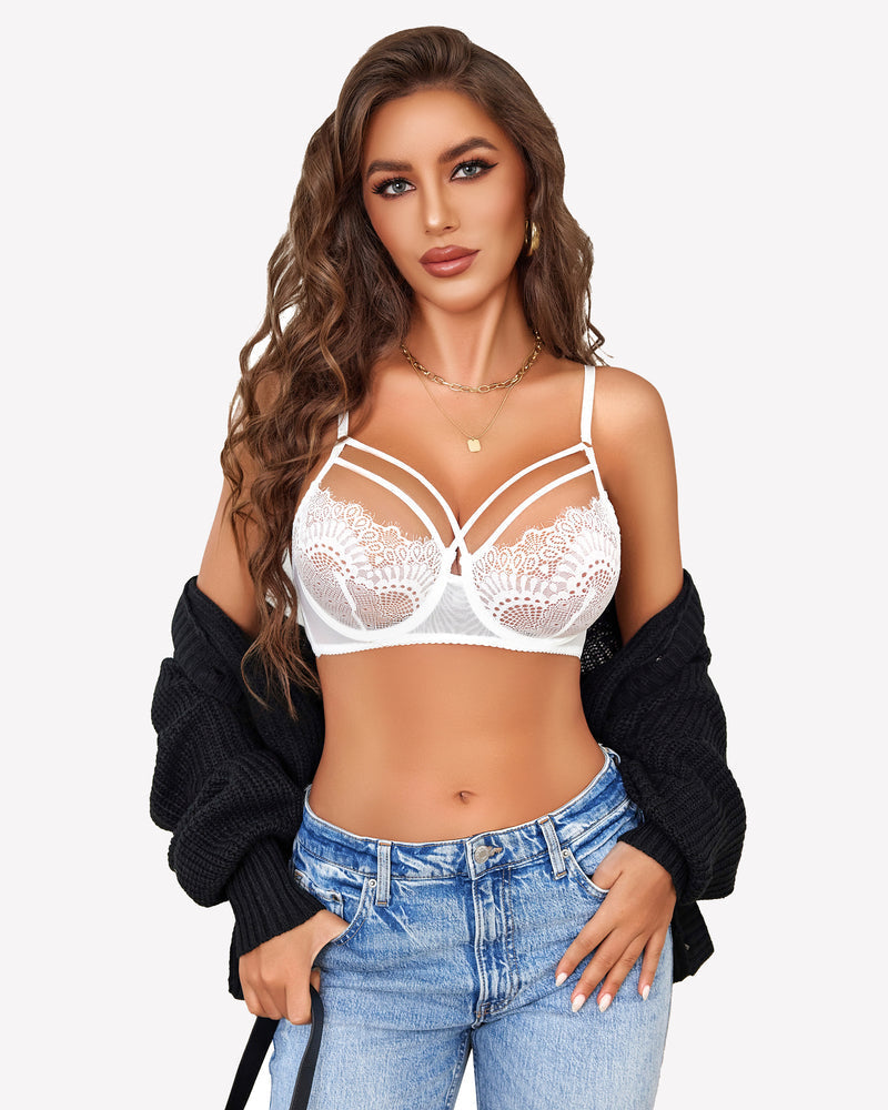 2 Stück Spitze BH und Panty Sets