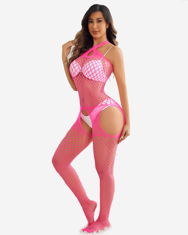 Netzstrümpfe Jumpsuit