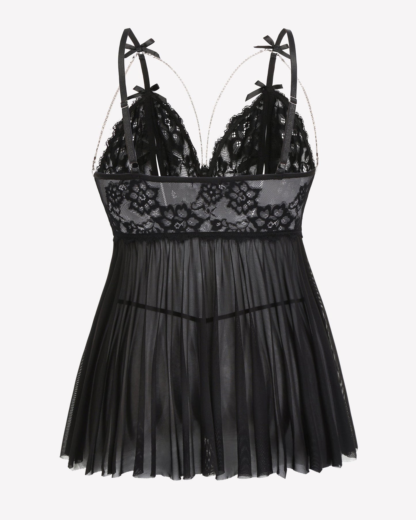 Plus Size Spitze Babydoll Nachthemd