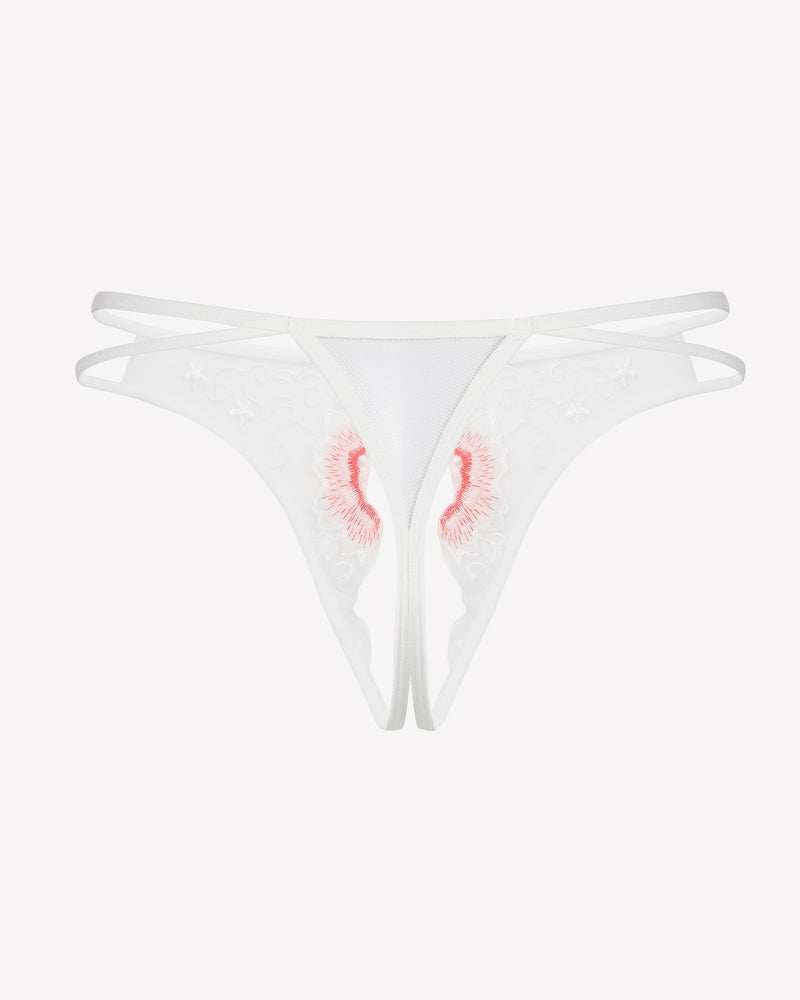 Floral Slips Bestickte Tangas Höschen