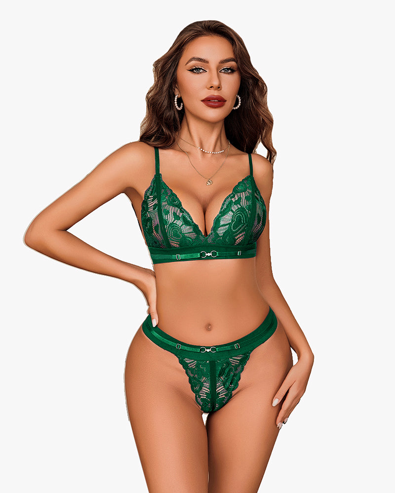 BH- und Höschen-Sets mit floraler Spitze