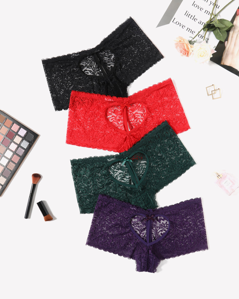 Spitze BoyShorts Hohe Taille Höschen