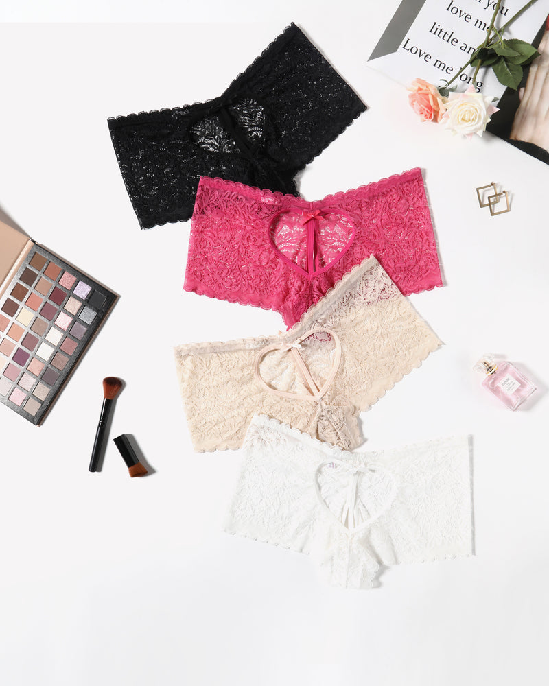 Spitze BoyShorts Hohe Taille Höschen