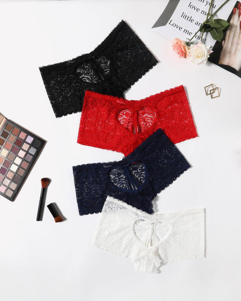 Spitze BoyShorts Hohe Taille Höschen