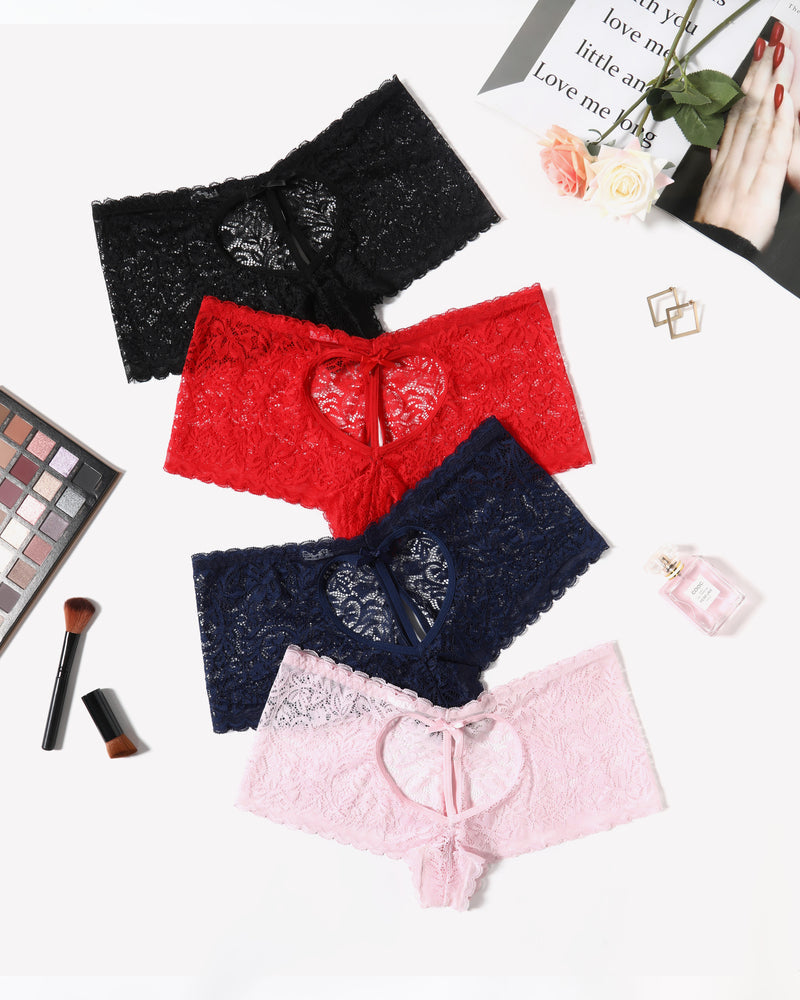 Spitze BoyShorts Hohe Taille Höschen
