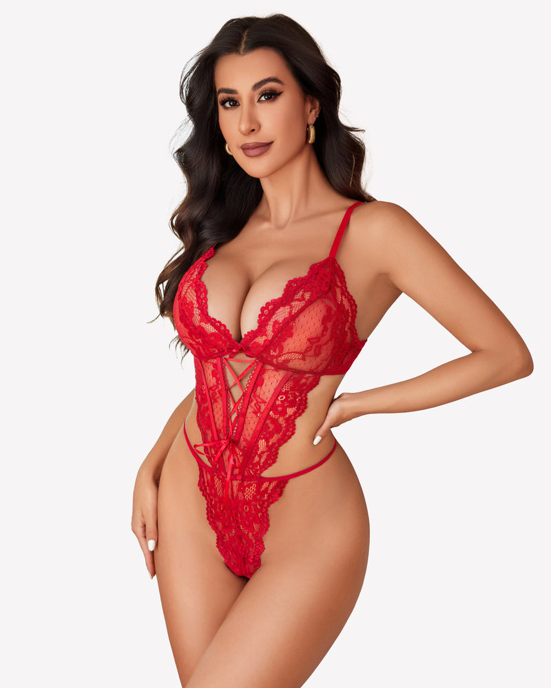 Spitze Teddy Einteiler Dessous