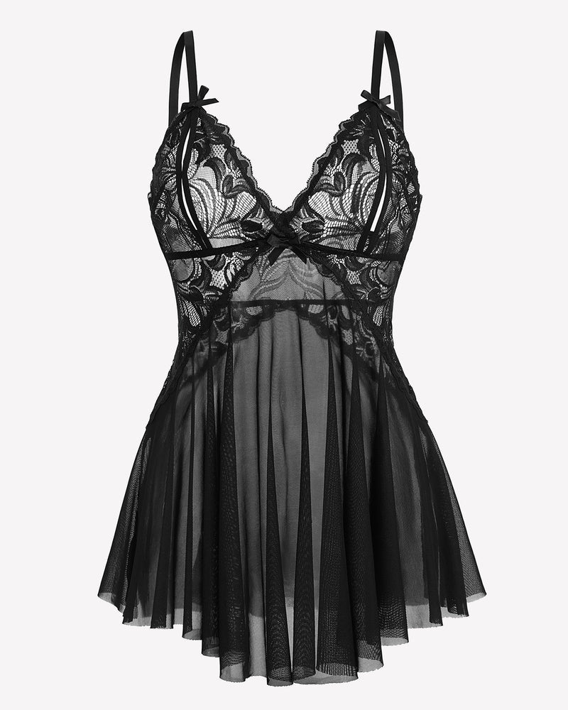 Spitze Babydoll Mesh Boudoir Outfits