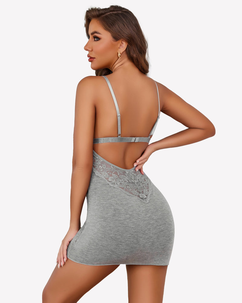 Spitze Soft Chemise Slip Nachthemden