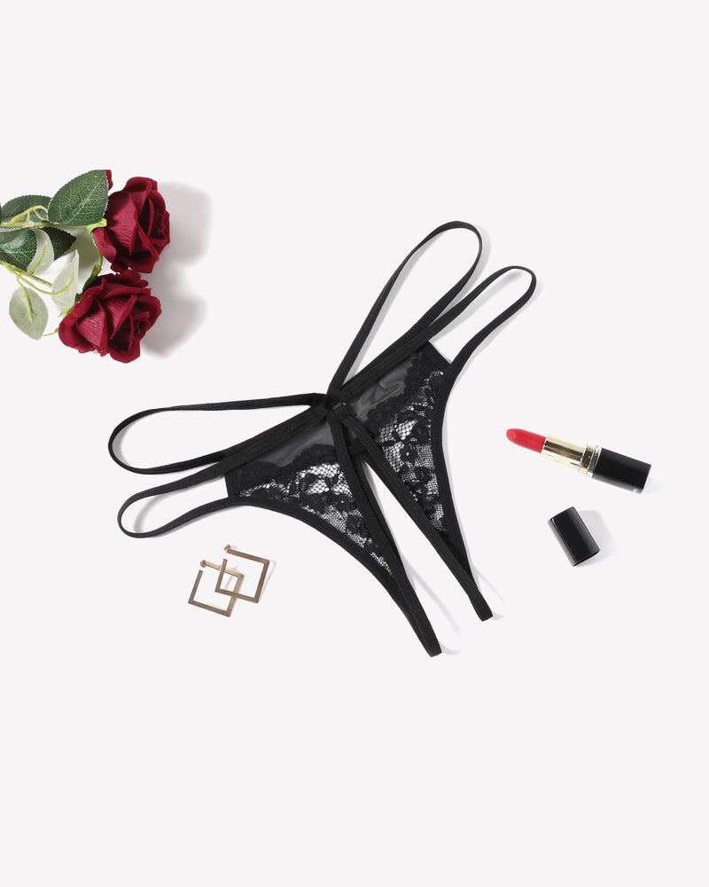 Lace Floral Lace Briefs G-String