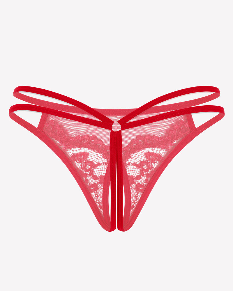 Lace Floral Lace Briefs G-String