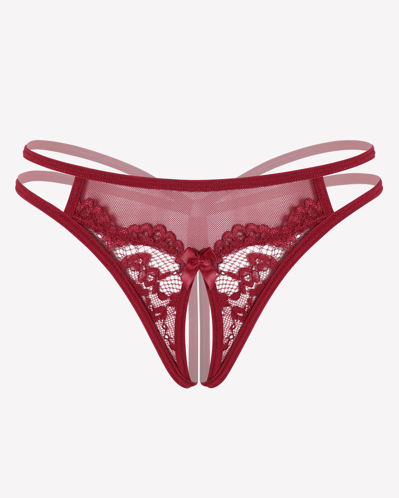 Lace Floral Lace Briefs G-String