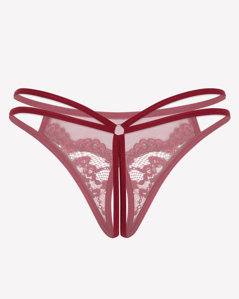Lace Floral Lace Briefs G-String