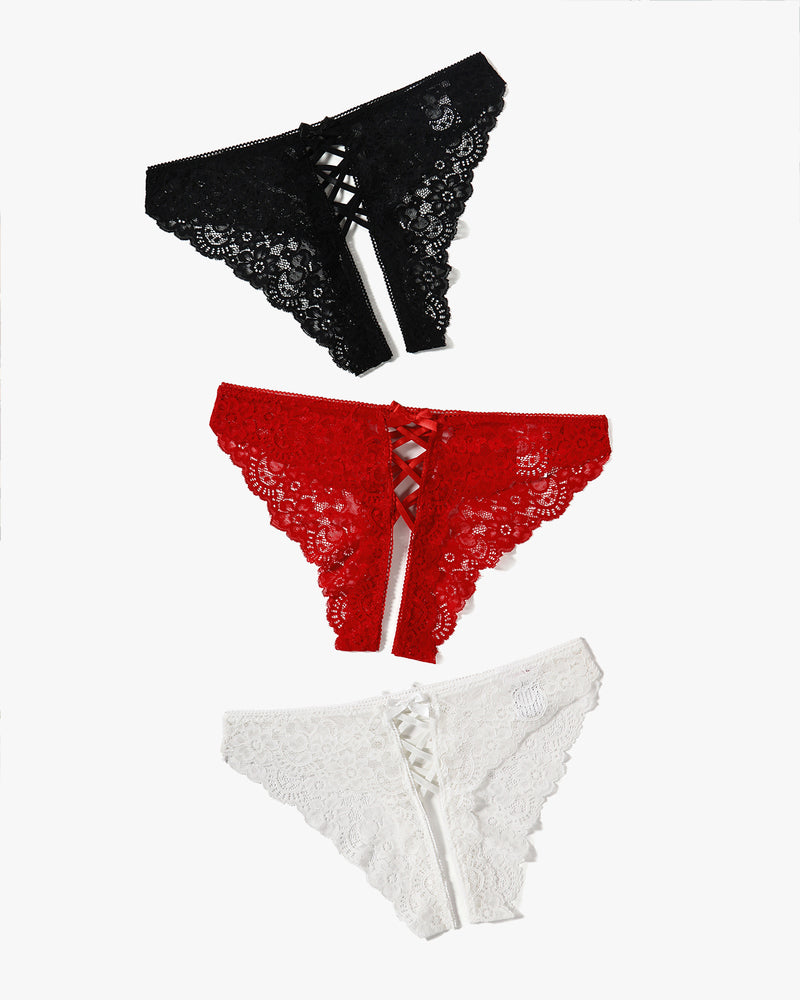 Criss Cross Spitze Hipster Panty