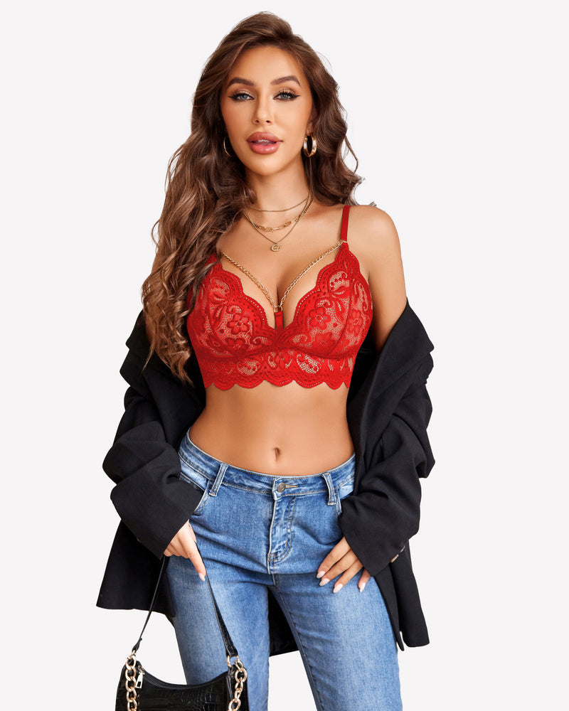 Strumpfband Dessous Spitze BH und Panty Set