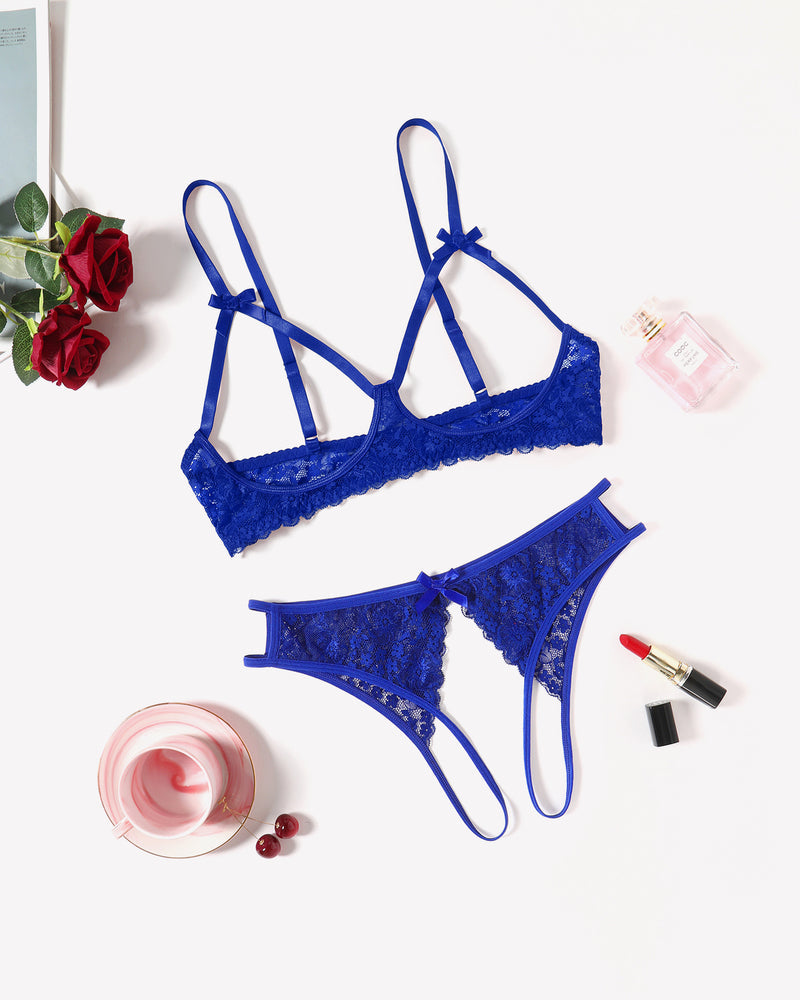 Exotische Dessous 2 Stück BH Panty Set