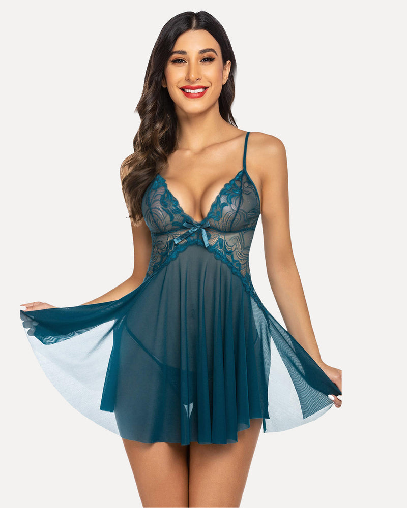 Spitze Babydoll Exotisches Braut Nachthemd