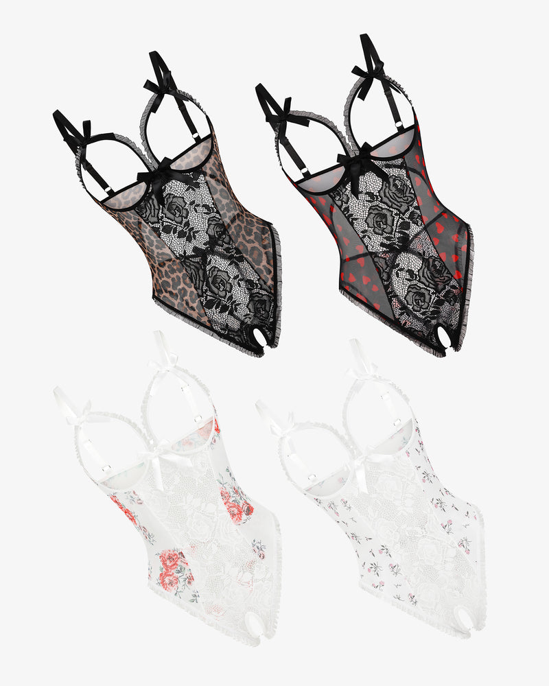 2Packs Sets Spitze Mini-Bodysuit