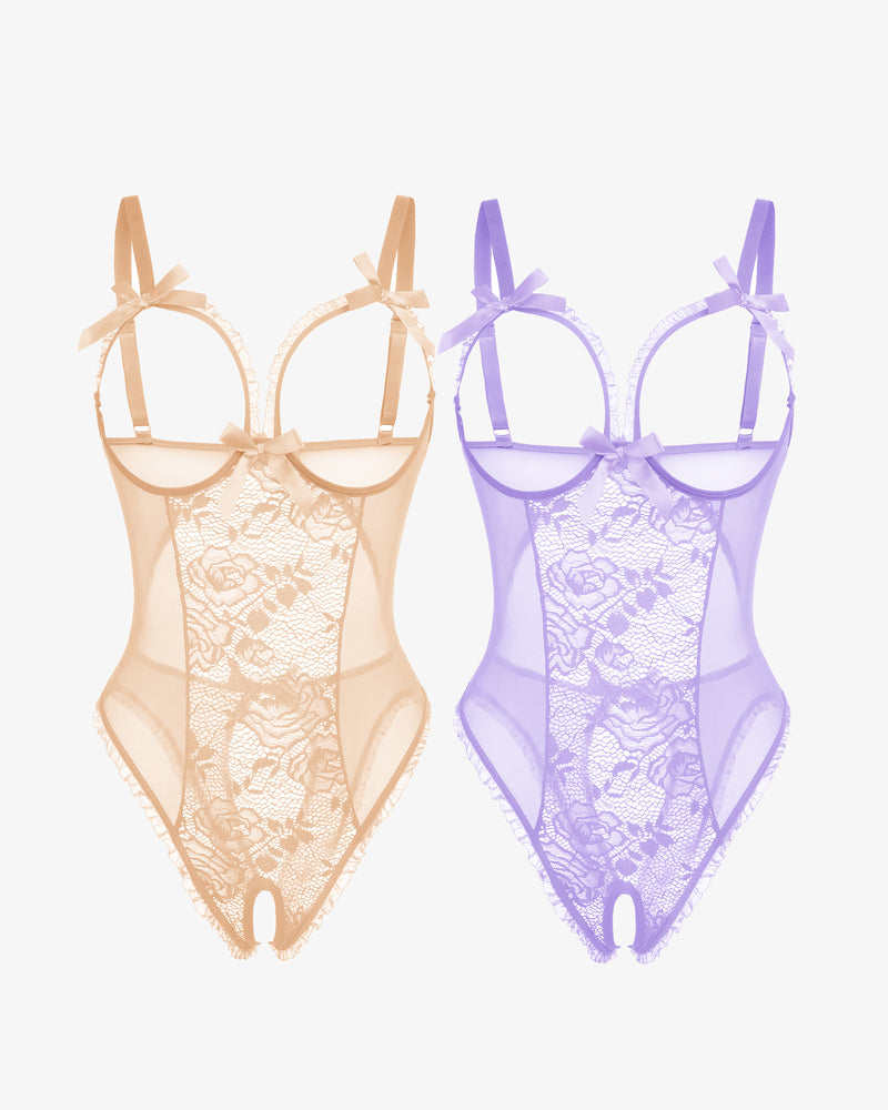 2Packs Sets Spitze Mini-Bodysuit