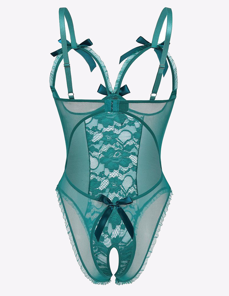 Bodysuit mit ausgeschnittenen Cups aus Spitze