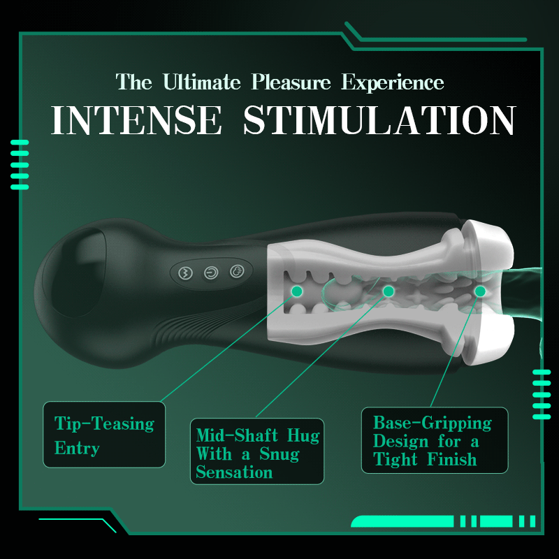 Acmejoy - SolaceX Intensive Absaugung & Vibration Vergnügen männlichen Stroker Masturbator