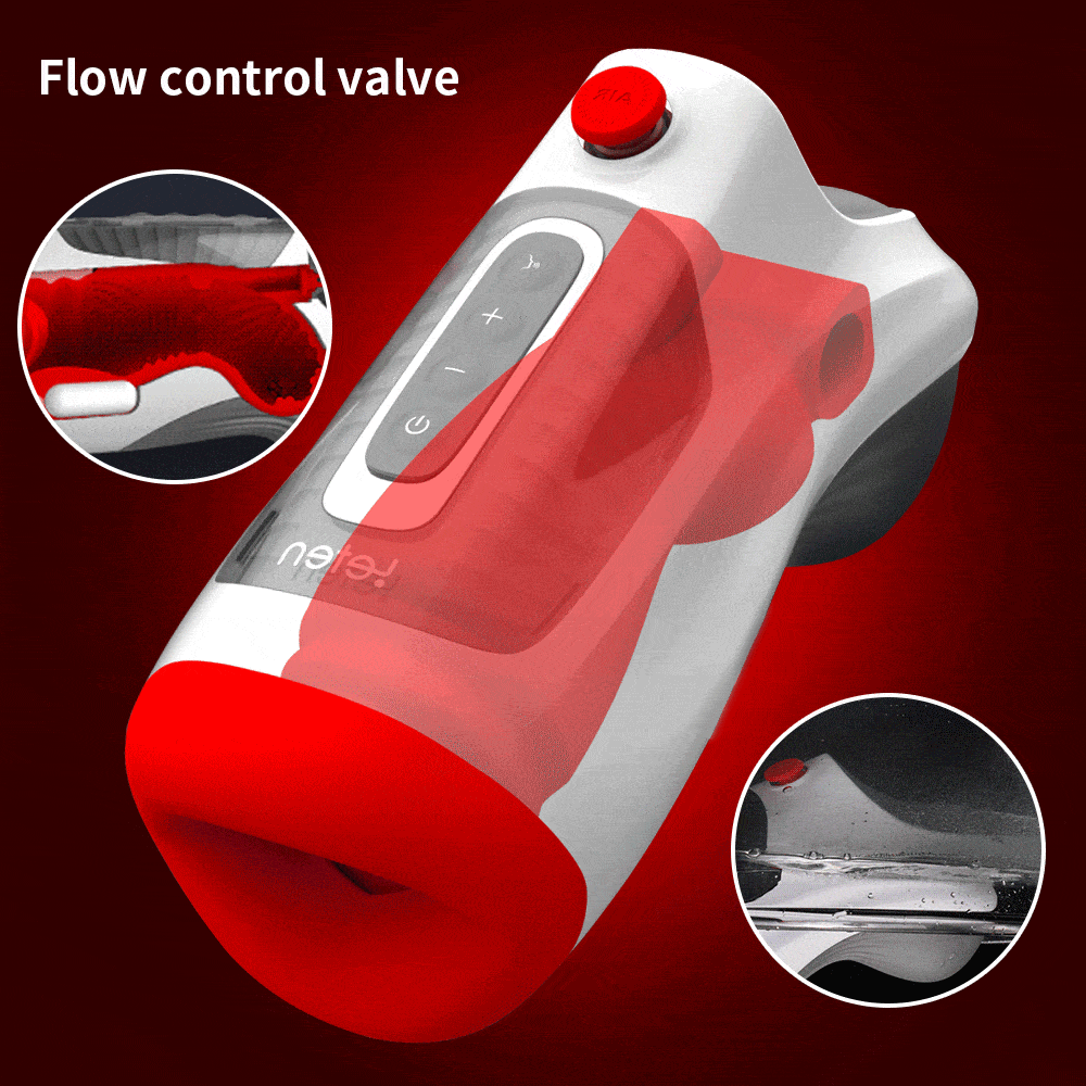 Acmejoy - Leten 10 Vibrationen Deep Throat Air Control Vakuum Saugen Blowjob Masturbator Male Stroker