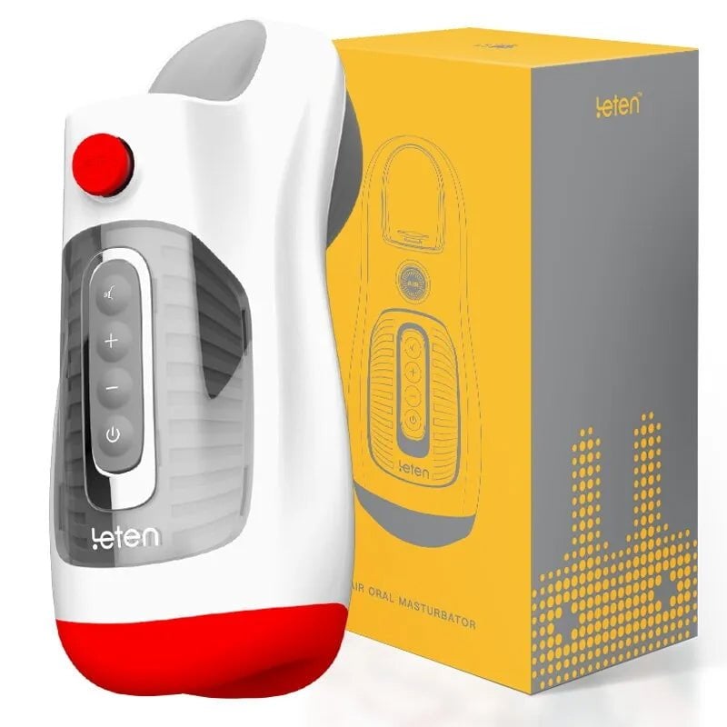 Acmejoy - Leten 10 Vibrationen Deep Throat Air Control Vakuum Saugen Blowjob Masturbator Male Stroker