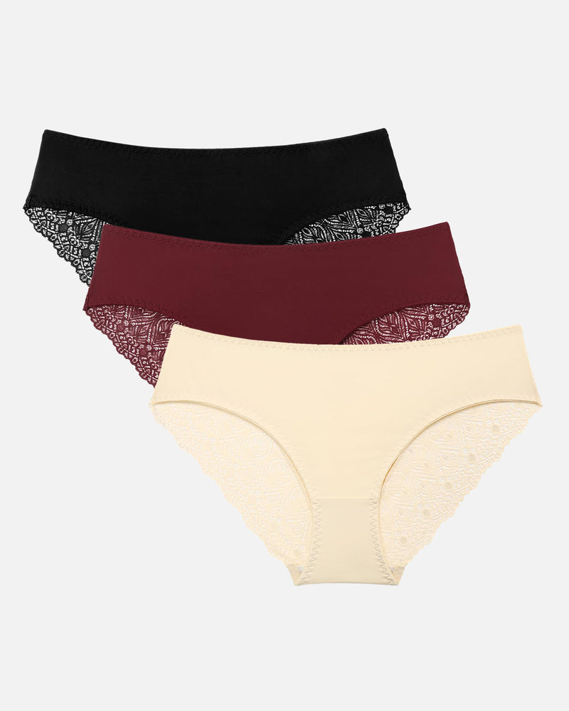 Spitzenhöschen No Show Hipster V-Taille Hipster