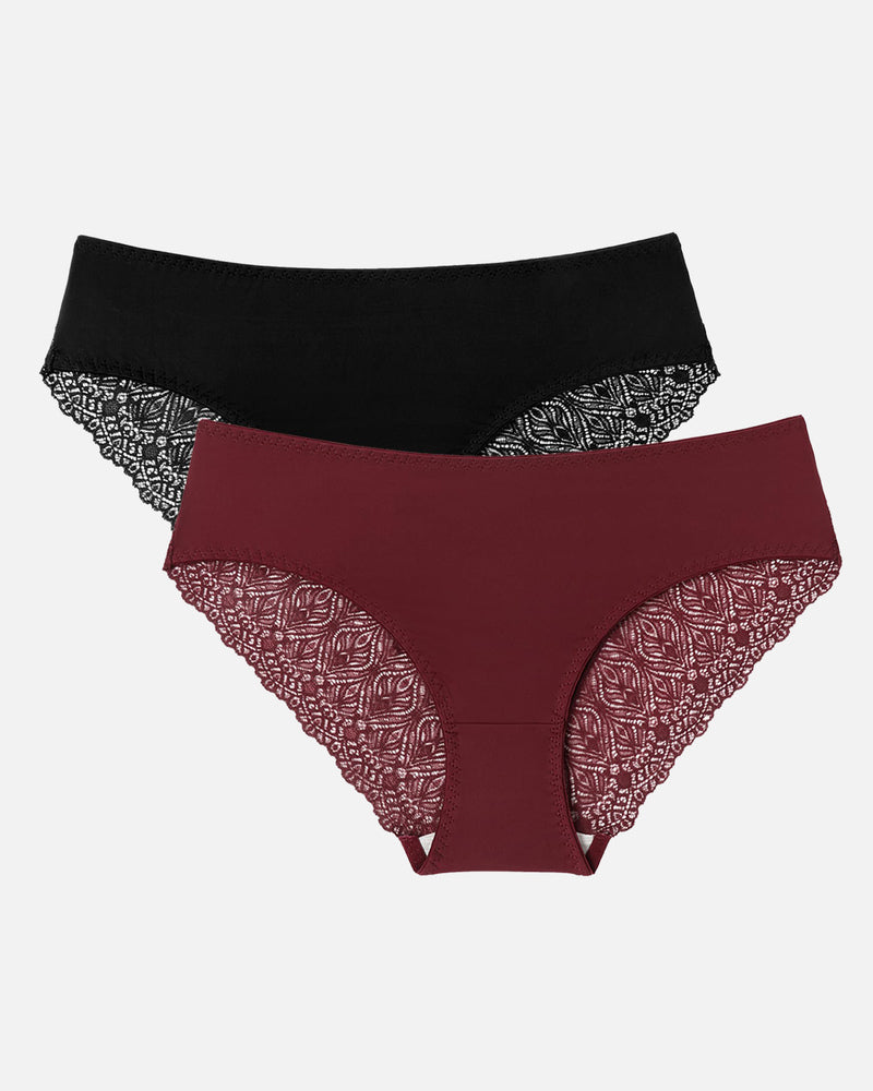 Spitzenhöschen No Show Hipster V-Taille Hipster