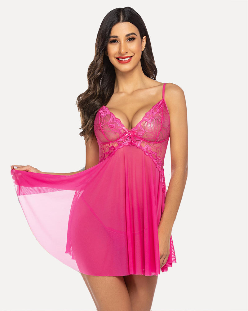 Plus Size Spitze Dessous Babydolls