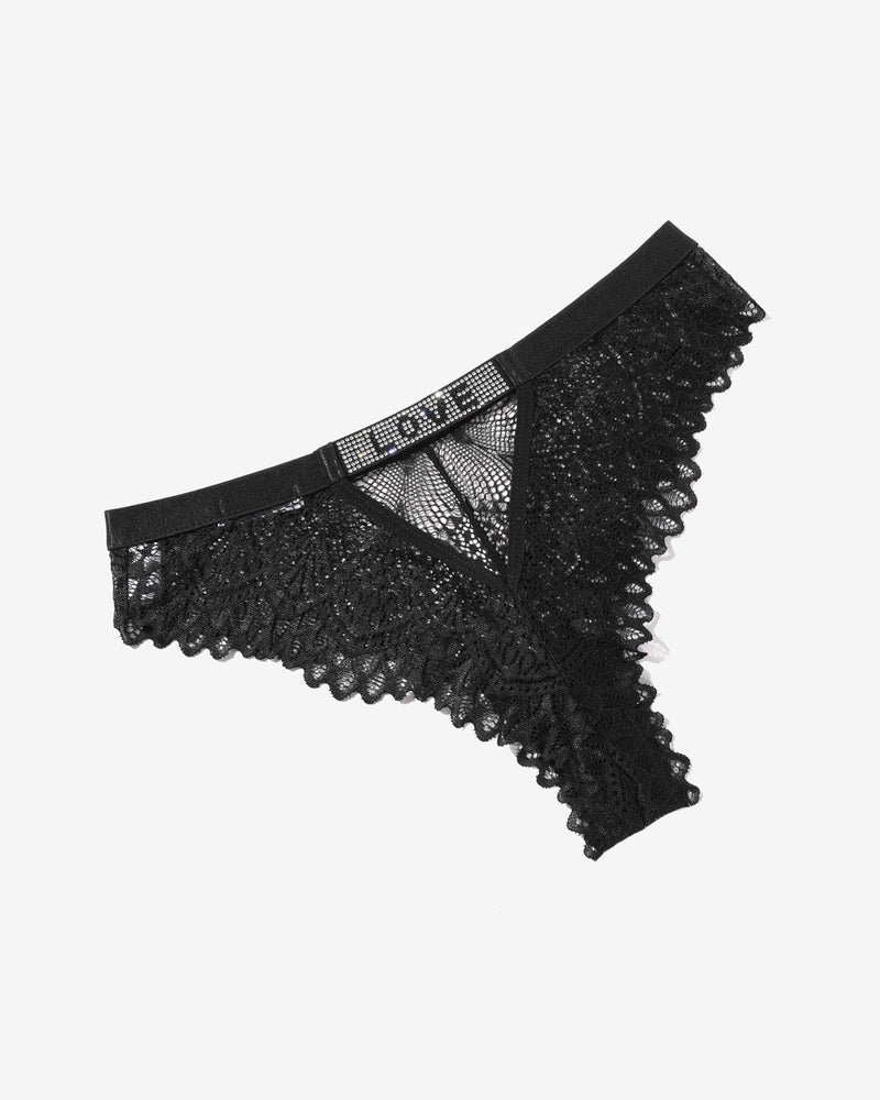 Spitzenhöschen Strass Unterwäsche