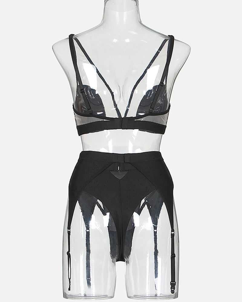 Exotische Handschuhe Mesh-Dessous-Sets