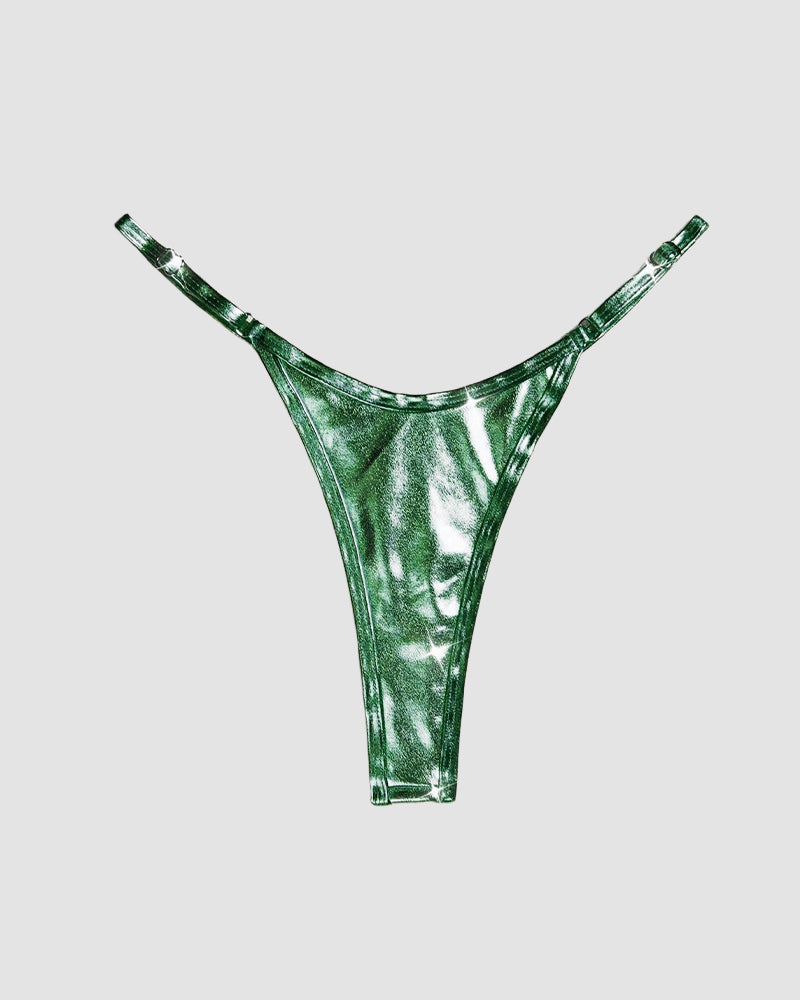 Riemchen-Tanga aus Leder