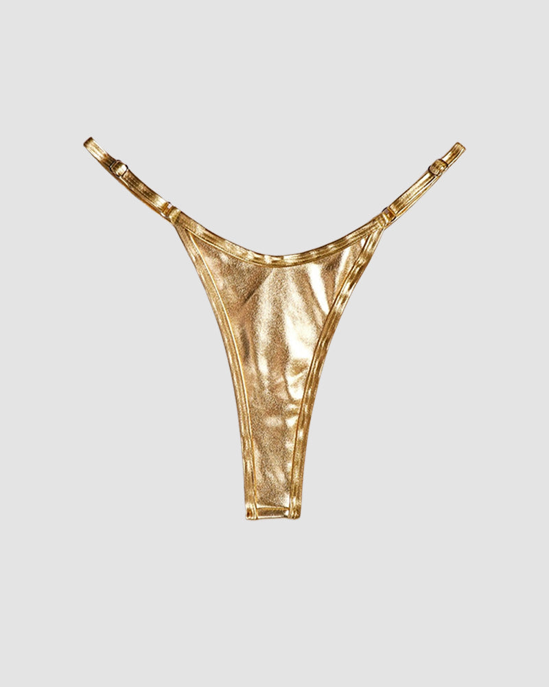 Riemchen-Tanga aus Leder