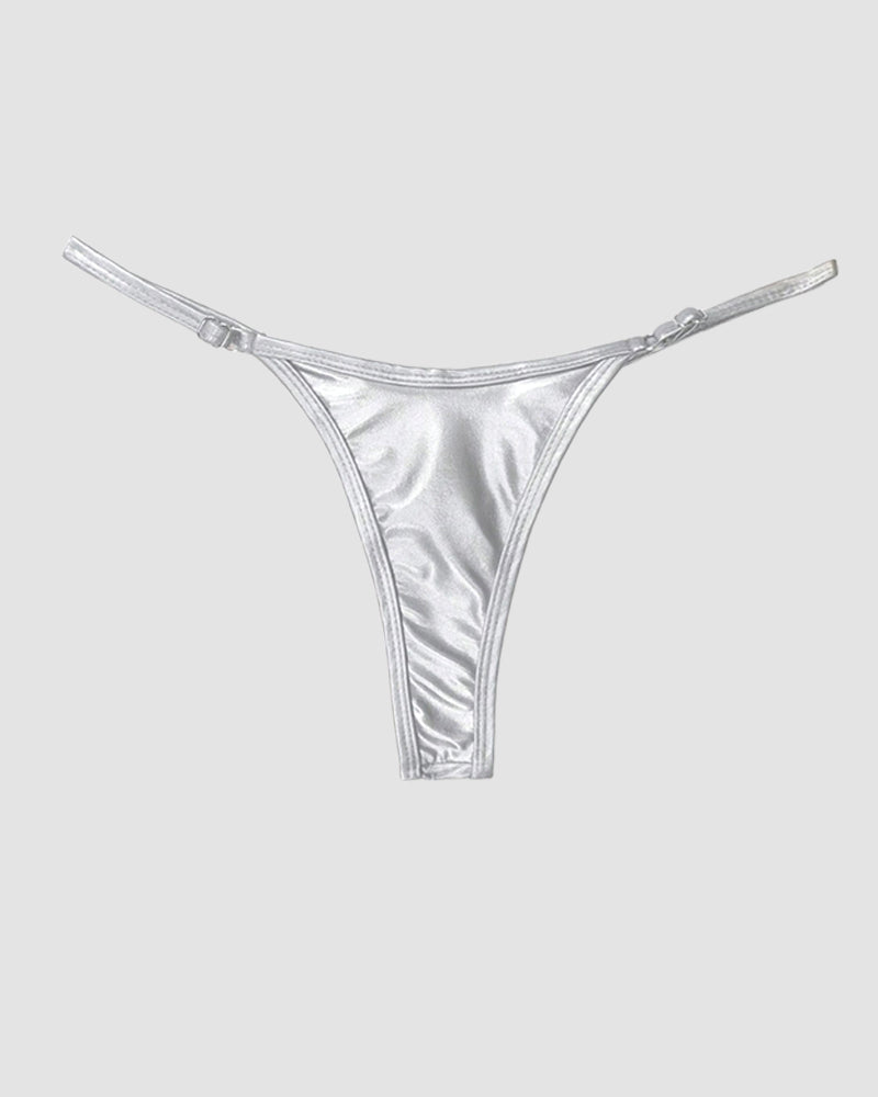 Riemchen-Tanga aus Leder
